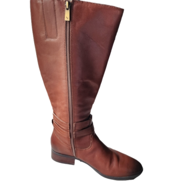 EUC Naturalizer Brown Reid Wide Calf Knee High Boot - Size 8.5 Wide - Picture 13 of 14